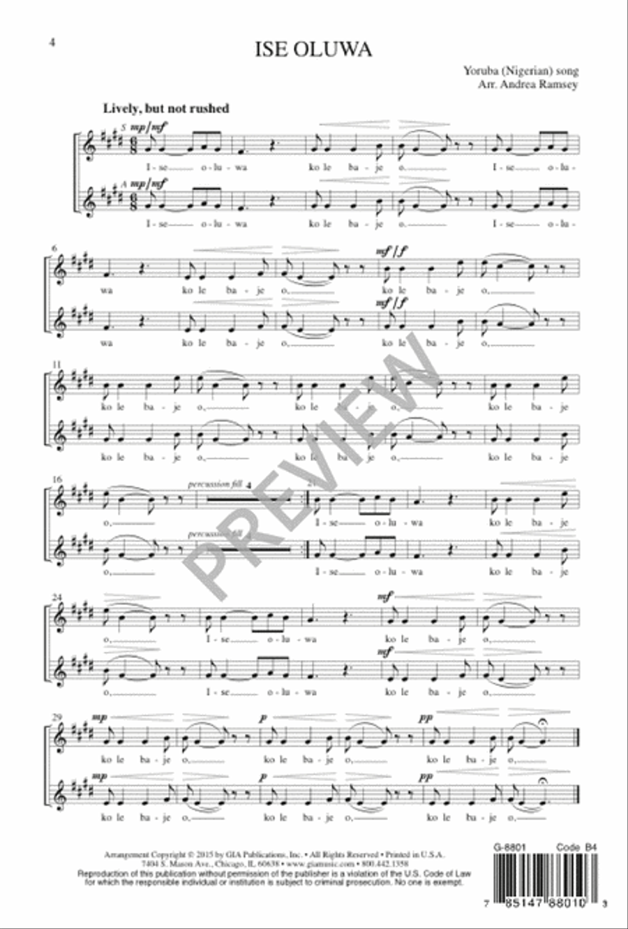 Two African Pieces SA scores gallery preview page 5