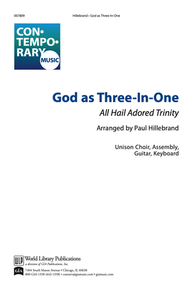 Book cover for God as Three-in-One