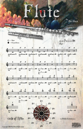 Poster Flute 43X28Cm