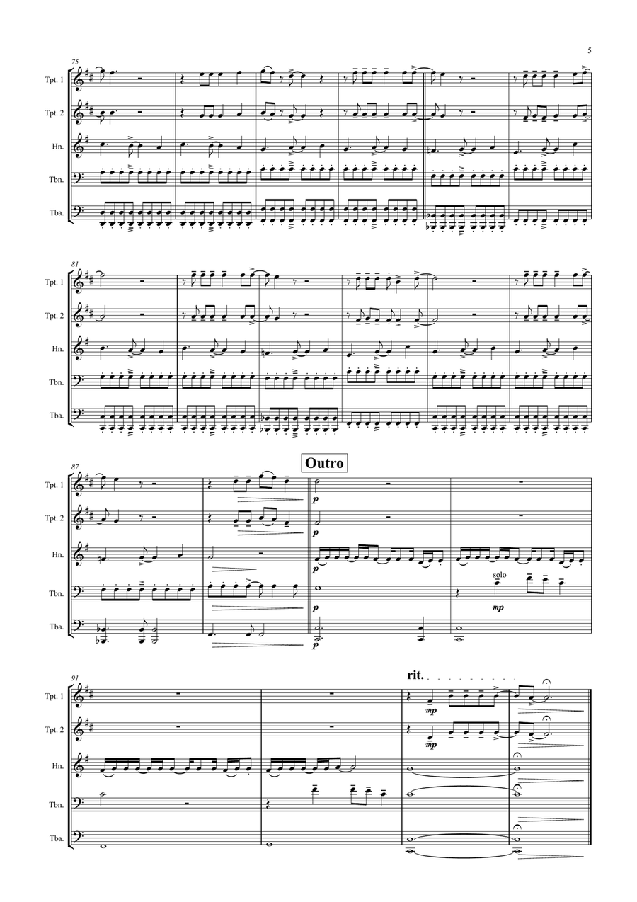 Tage Wie Diese Horn scores gallery preview page 5