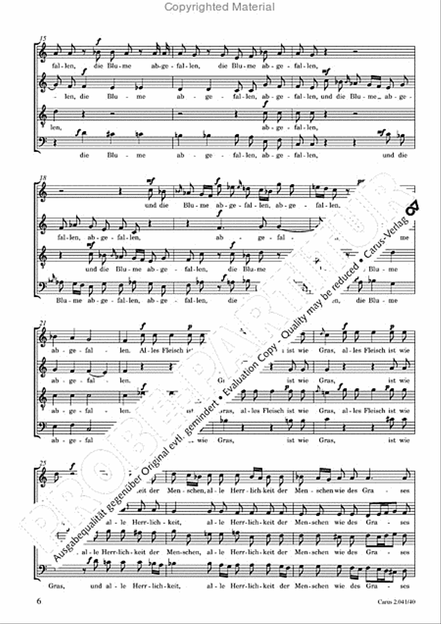 Motets and arias for choirs collected and edited by Johann Adam Hiller, vol. 4 Voice Solo scores gallery preview page 7