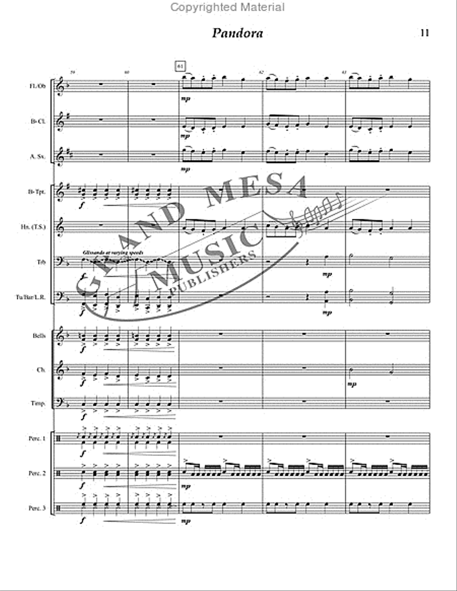 Pandora Concert Band scores gallery preview page 12