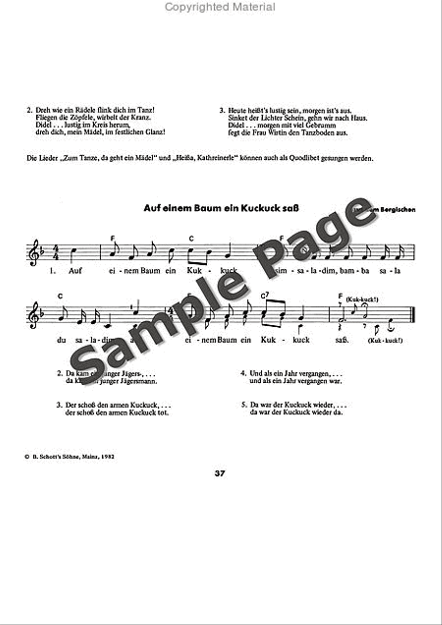 Es tonen die Lieder Recorder scores gallery preview page 38
