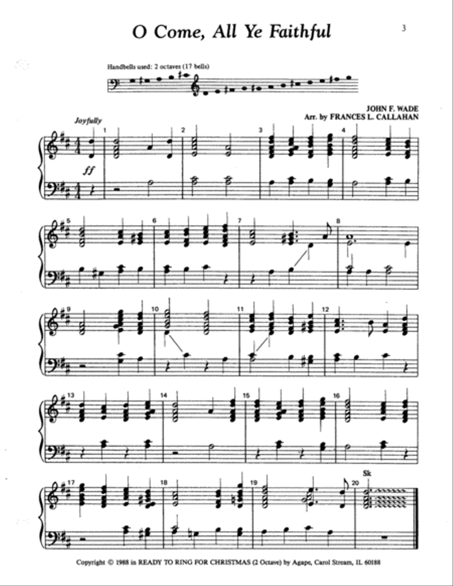 Ready to Ring for Christmas 2-Octaves scores gallery preview page 22