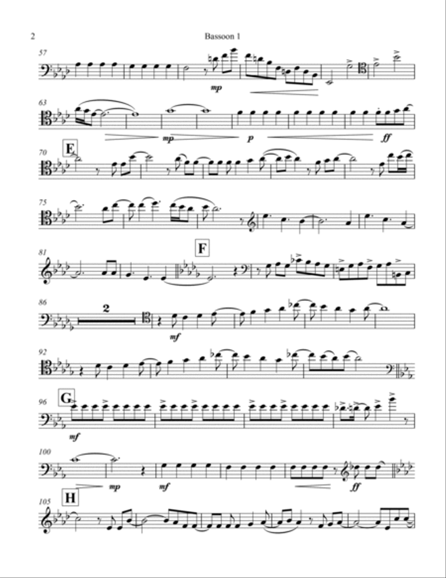 Let It Go Bassoon Quartet scores gallery preview page 2