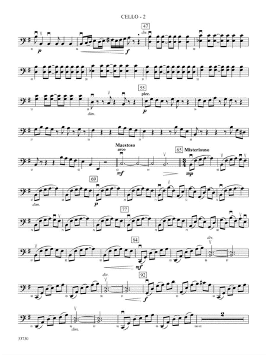 Cincopations: Cello String Orchestra scores gallery preview page 2