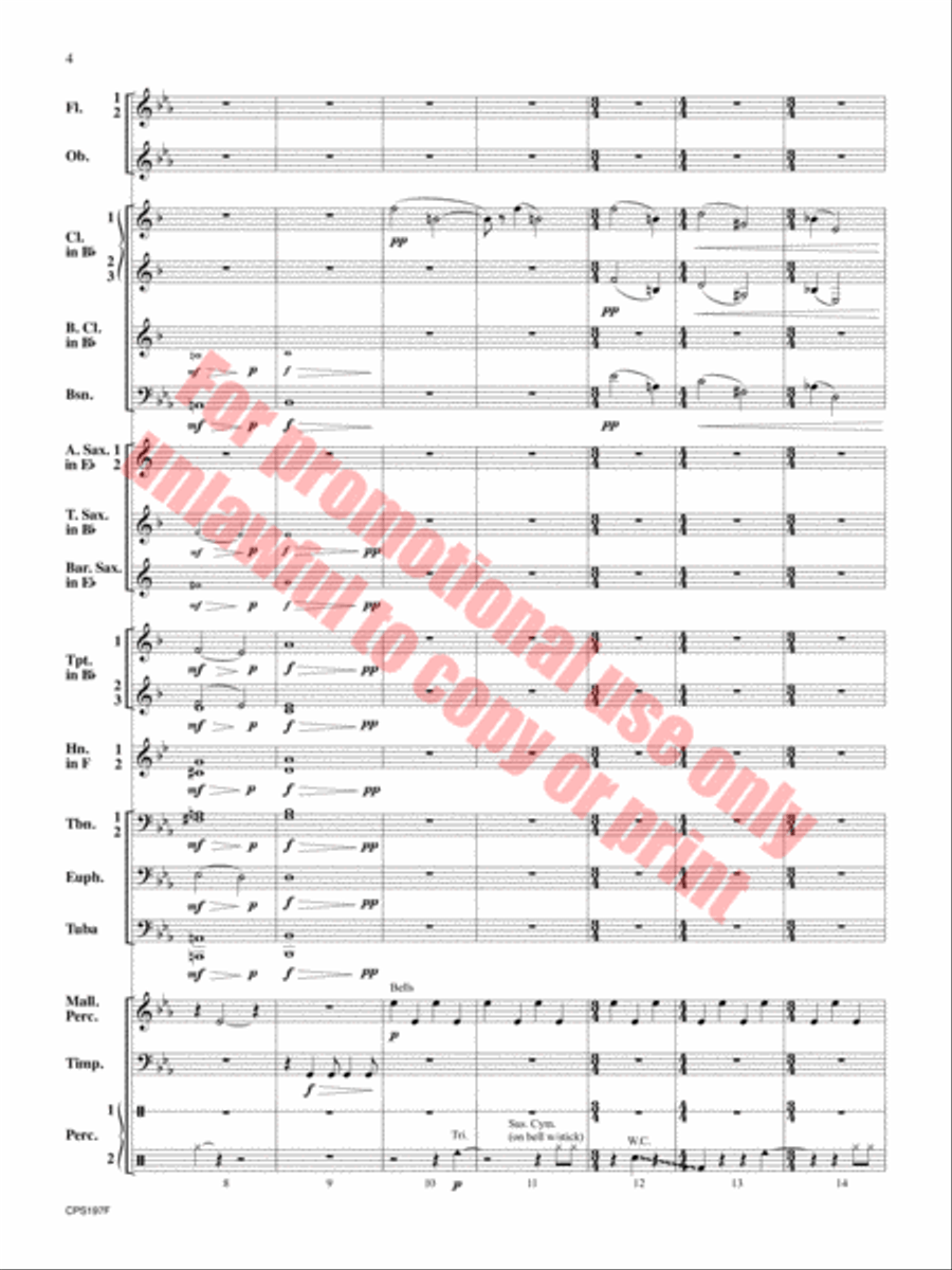 Polar Vortex Concert Band scores gallery preview page 5