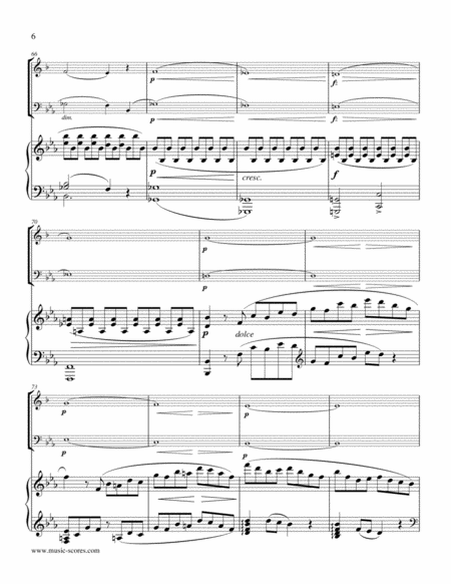 Gade - Allegro Animato - 1st movement from Piano Trio - Clarinet, Bassoon and Piano. image number null