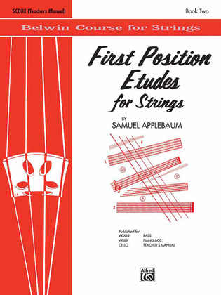 Book cover for First Position Etudes for Strings