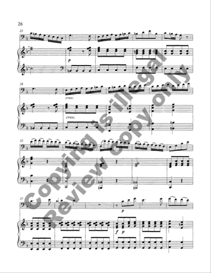 Concerto for Double Bass and Orchestra (in F) (Double Bass/Piano Score) Orchestra scores gallery preview page 10