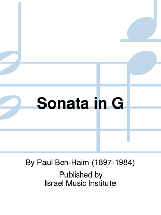 Book cover for Sonata in G