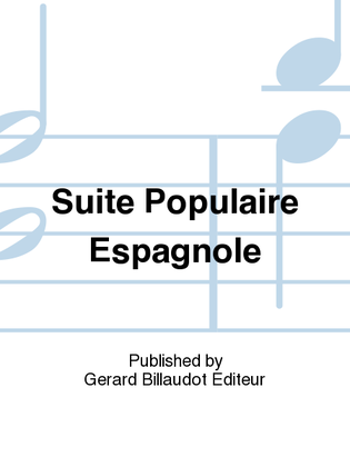 Book cover for Suite Populaire Espagnole