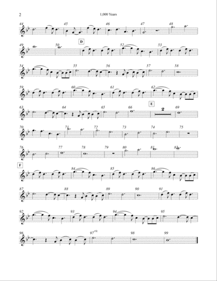 A Thousand Years String Quartet scores gallery preview page 2