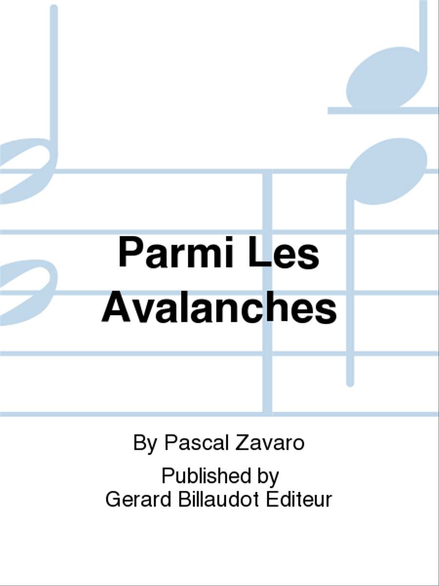 Parmi les Avalanches Piano Solo scores gallery preview page 1