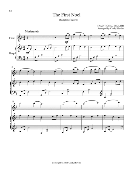 Harp and Flute For Christmas, Vol.1, 14 arrangements image number null