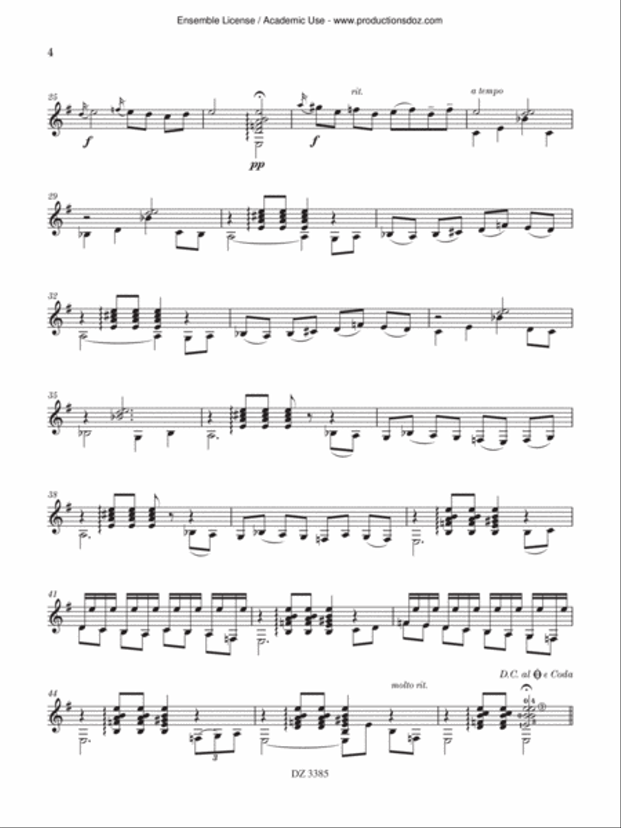 4 Spanish Pieces 4 Spanish Pieces Classical Guitar scores gallery preview page 4