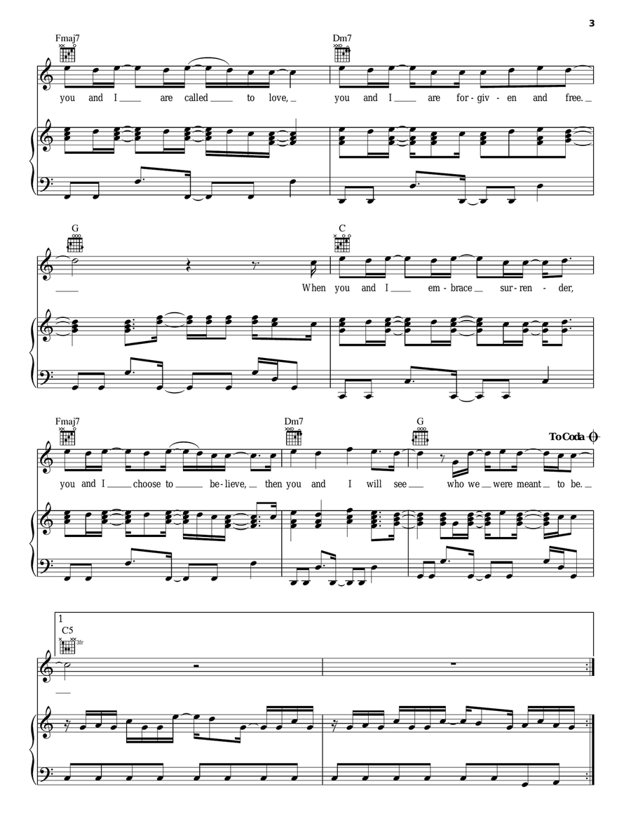 Made To Worship Made To Worship Piano, Vocal, Guitar scores gallery preview page 3