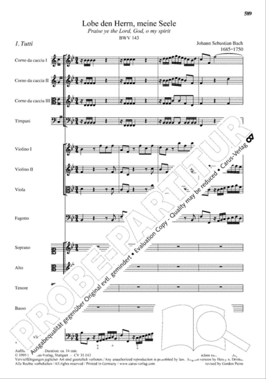 The Complete Sacred Vocal Works (Das geistliche Vokalwerk) Voice scores gallery preview page 590