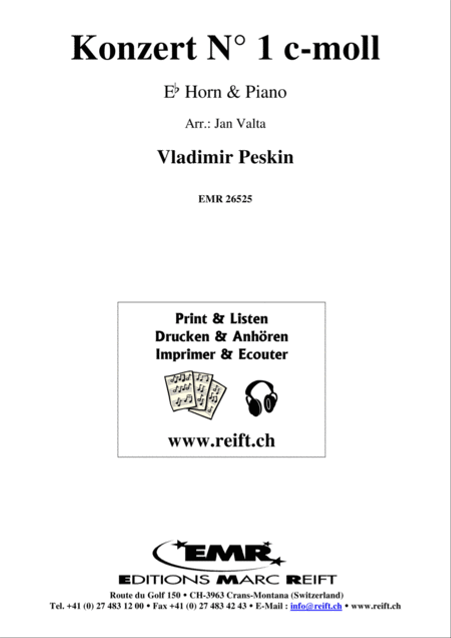 Konzert No. 1 c-moll Horn scores gallery preview page 2