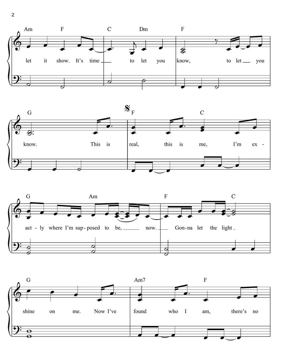 This Is Me (from Camp Rock) Easy Piano scores gallery preview page 2
