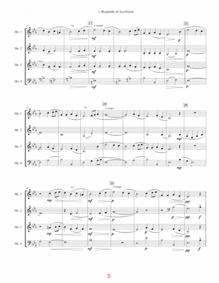 Three Scottish Songs for Horn Quartet image number null