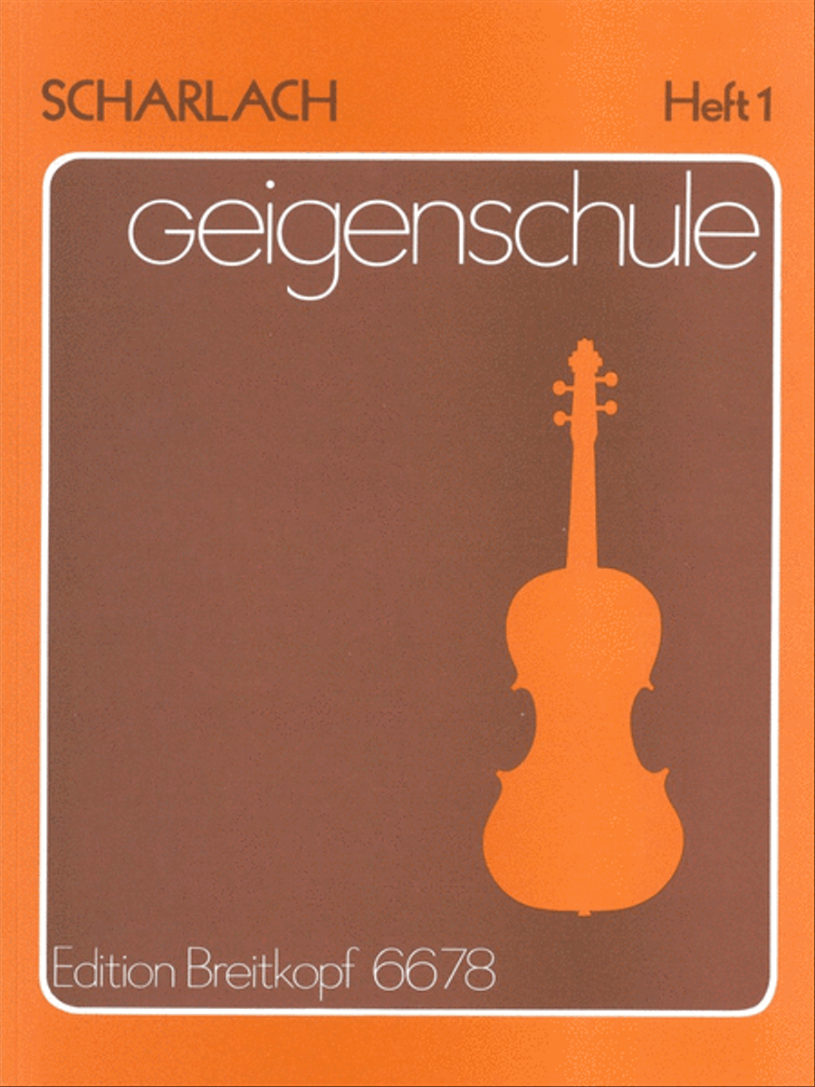 Geigenschule by Fritz Scharlach Violin Solo - Sheet Music