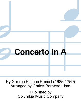Book cover for Concerto in A