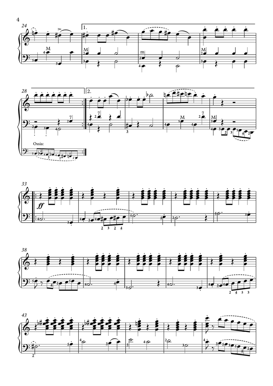 Entrance of the Gladiators, for Accordion Accordion scores gallery preview page 4