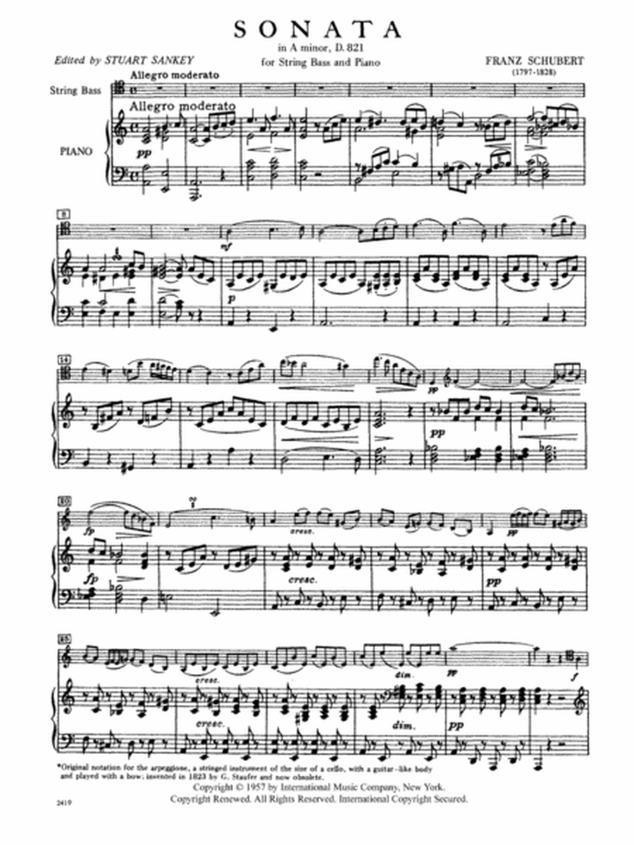Sonata In A Minor (Arpeggione) (Solo Tuning)