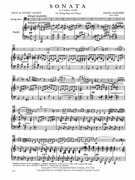 Sonata In A Minor (Arpeggione) (Solo Tuning)