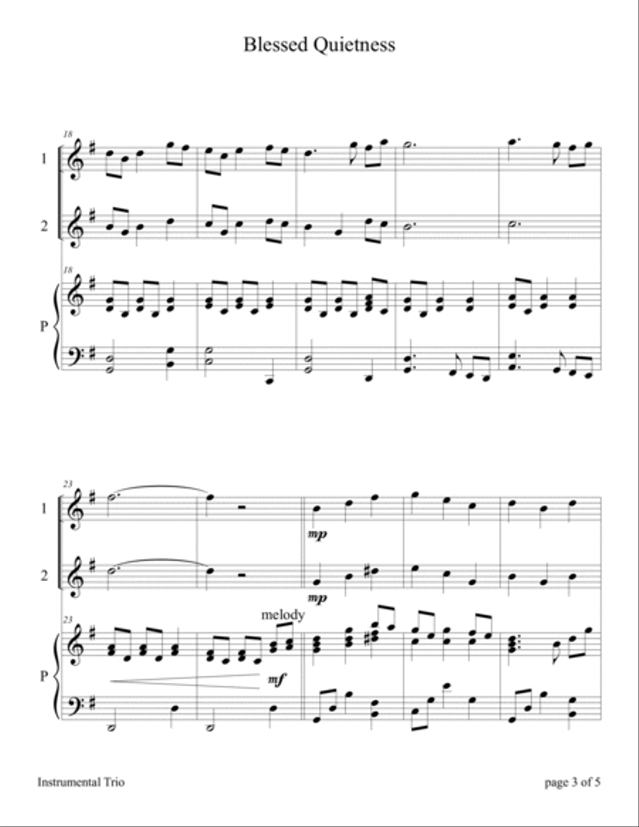 Praise Him with Stringed Instruments, Book 1 (Collection of 10 Hymns for Violin Duet with Piano) String Duet scores gallery preview page 6