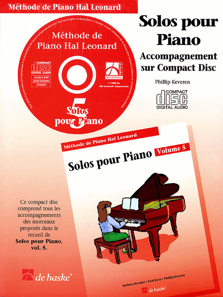 Piano Solos Book 5 - CD - French Edition