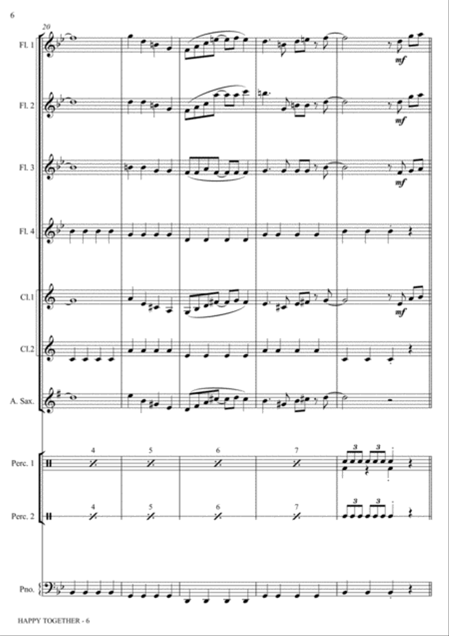 Happy Together Happy Together Small Ensemble scores gallery preview page 6
