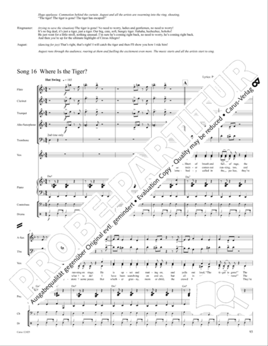 Circus Allegro Choir scores gallery preview page 94