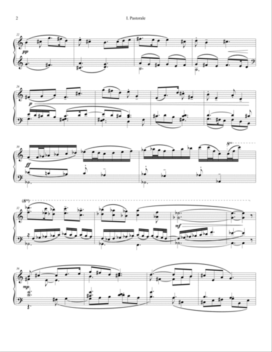 Lydian Improvisations (1993) Piano Solo scores gallery preview page 2