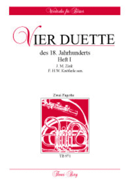 Vier Duette des 18. Jahrhunderts Heft 1