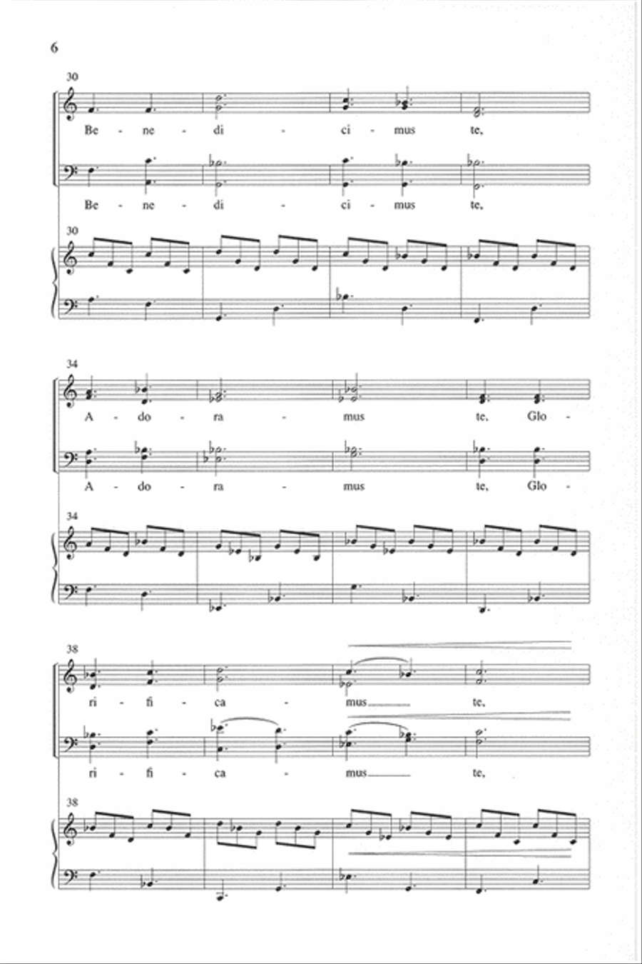 Gloria - SATB divisi Divisi scores gallery preview page 5