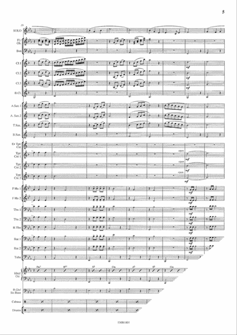 Morning Has Broken Morning Has Broken Concert Band scores gallery preview page 6