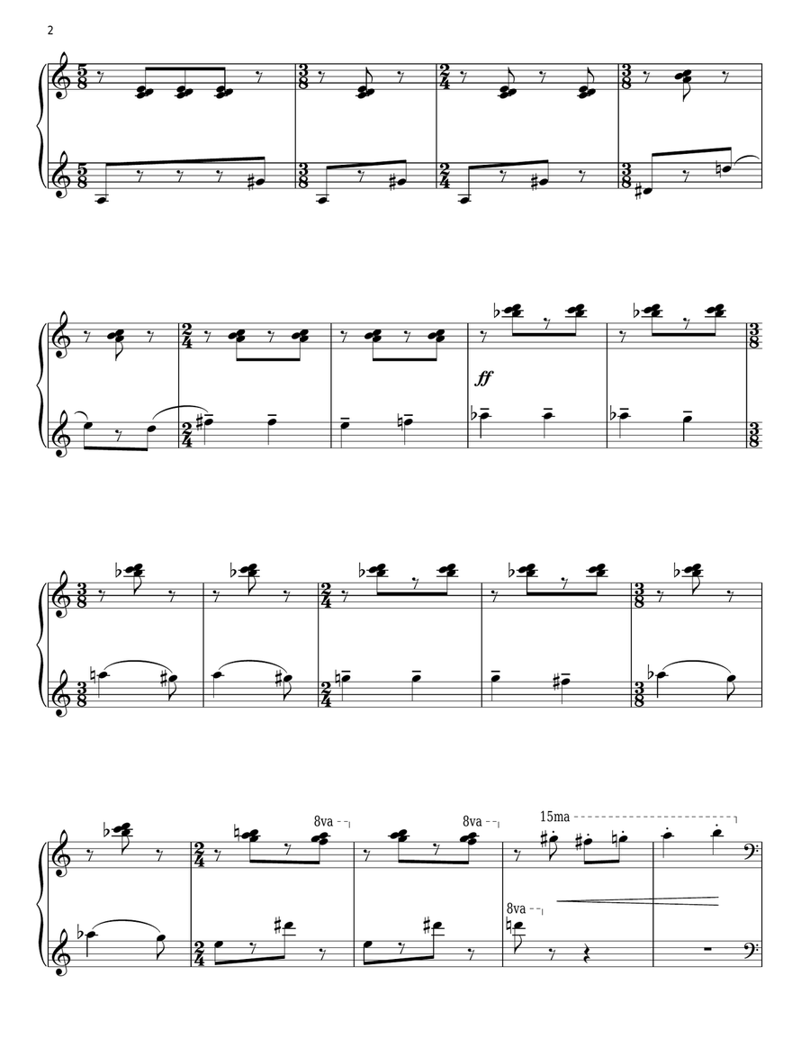 Chrome Yellow Chrome Yellow Piano Solo scores gallery preview page 2