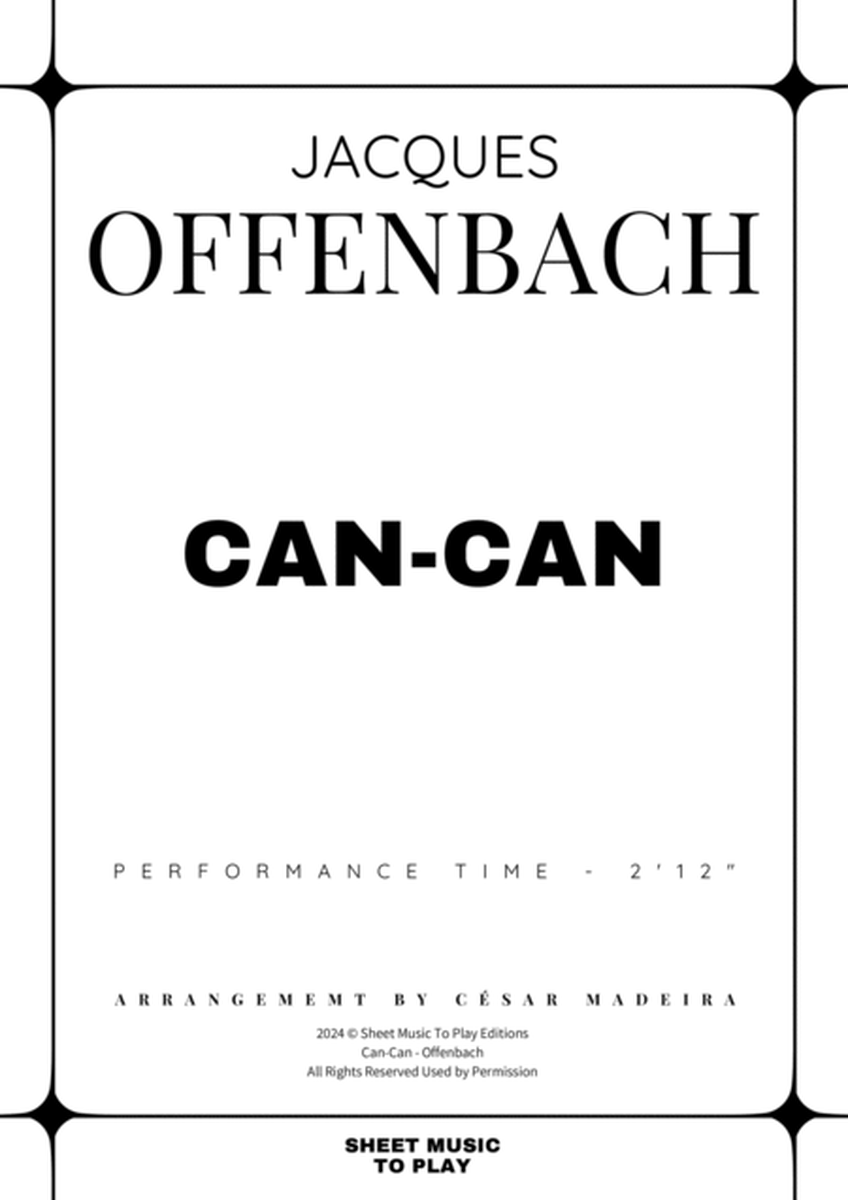 Offenbach - Can-Can - Tuba and Piano (Full Score and Parts) image number null