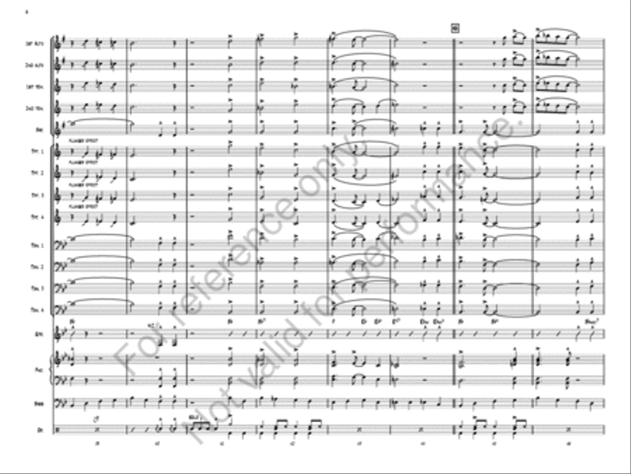 Happy Birthday Jazz Ensemble scores gallery preview page 8
