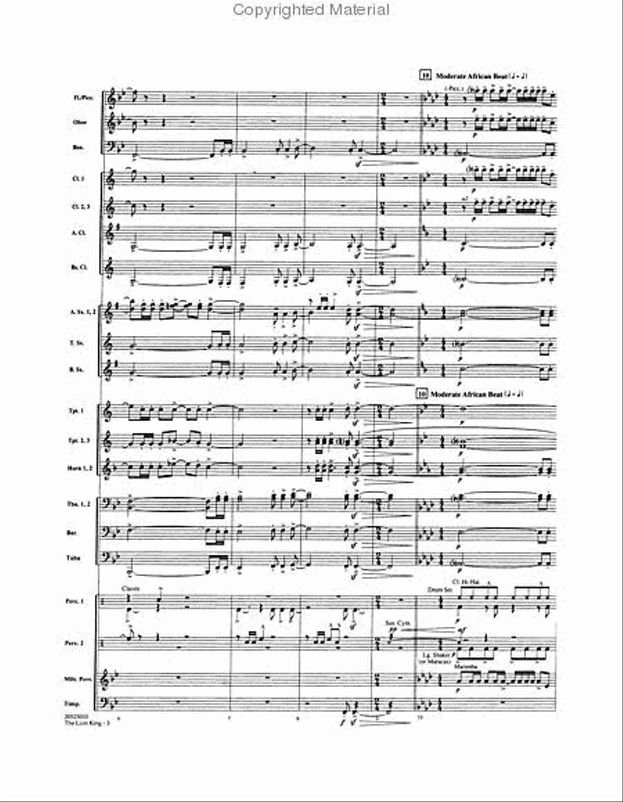 The Lion King The Lion King Concert Band scores gallery preview page 3