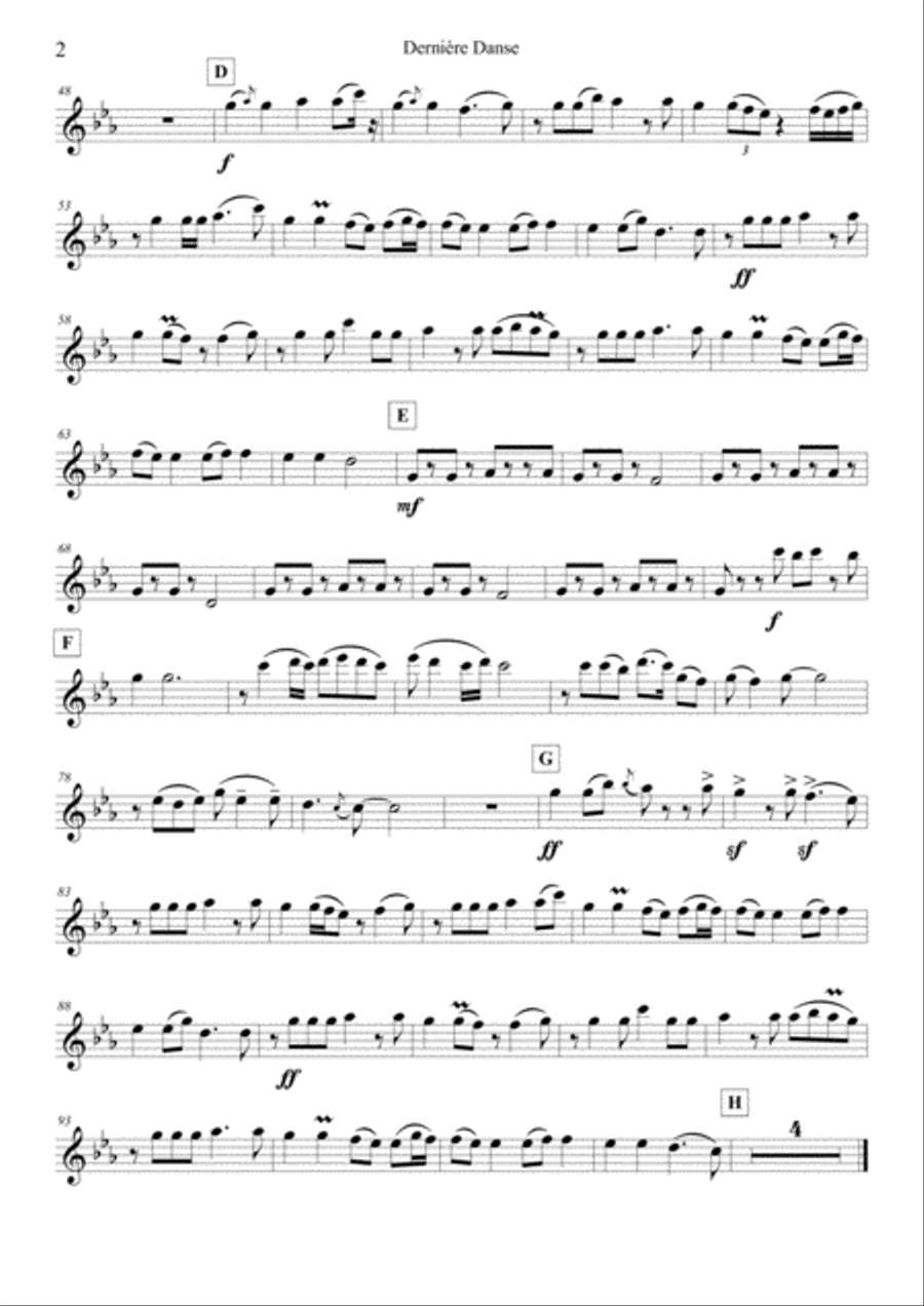 Derniere Danse String Quartet scores gallery preview page 2