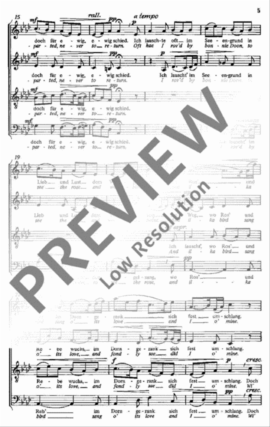4 British Folk Songs 4-Part scores gallery preview page 6