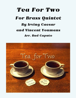 Book cover for Tea For Two for Brass Quintet