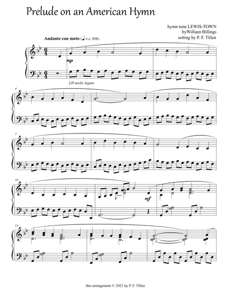 Prelude on an American Hymn image number null