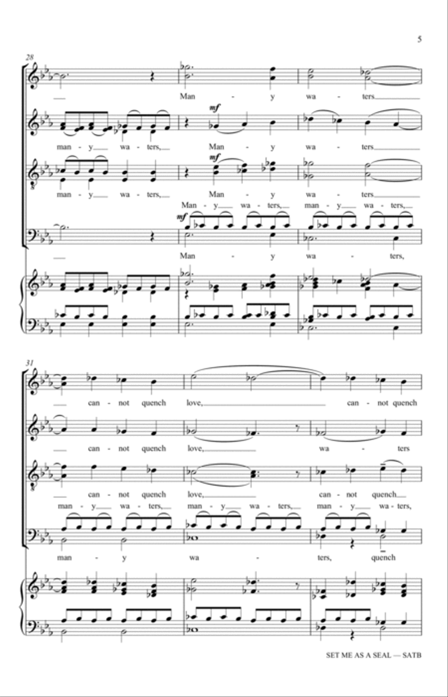 Set Me As A Seal 4-Part scores gallery preview page 5