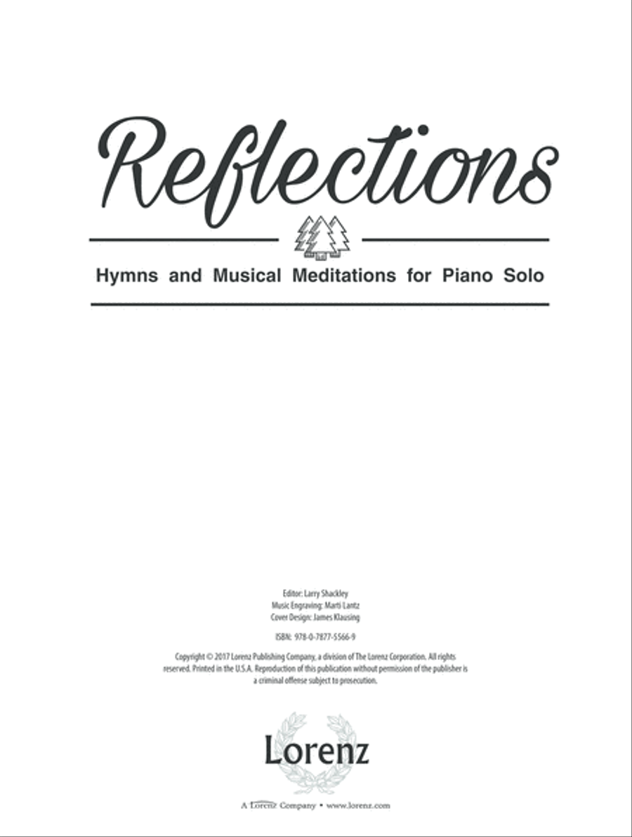 Reflections (Digital Delivery) Piano Solo scores gallery preview page 1
