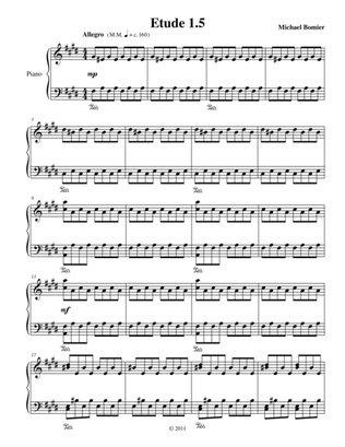 Etude 1.5 from 25 Etudes using Mirroring, Symmetry, and Intervals