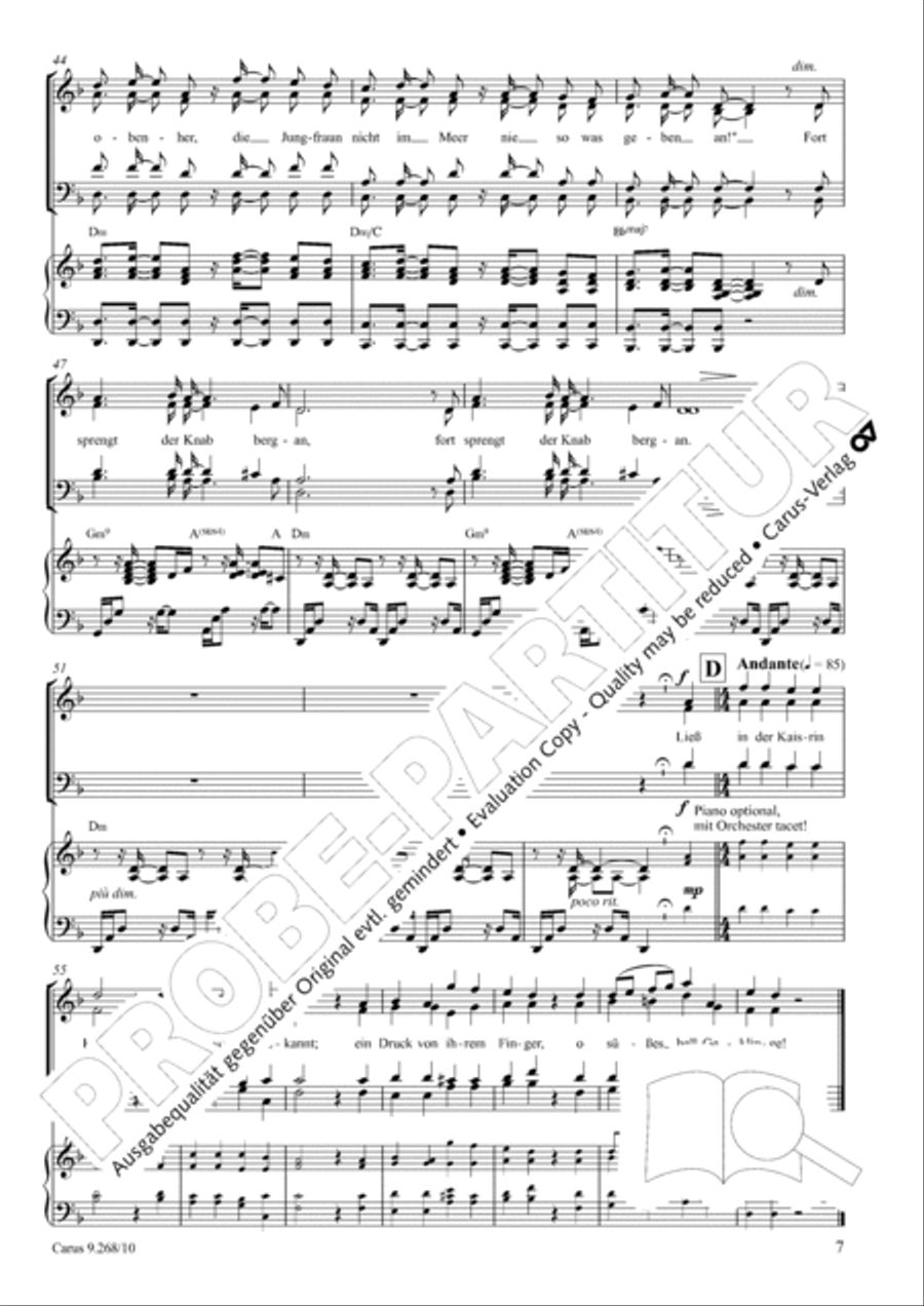 Das Wunderhorn 4-Part scores gallery preview page 7
